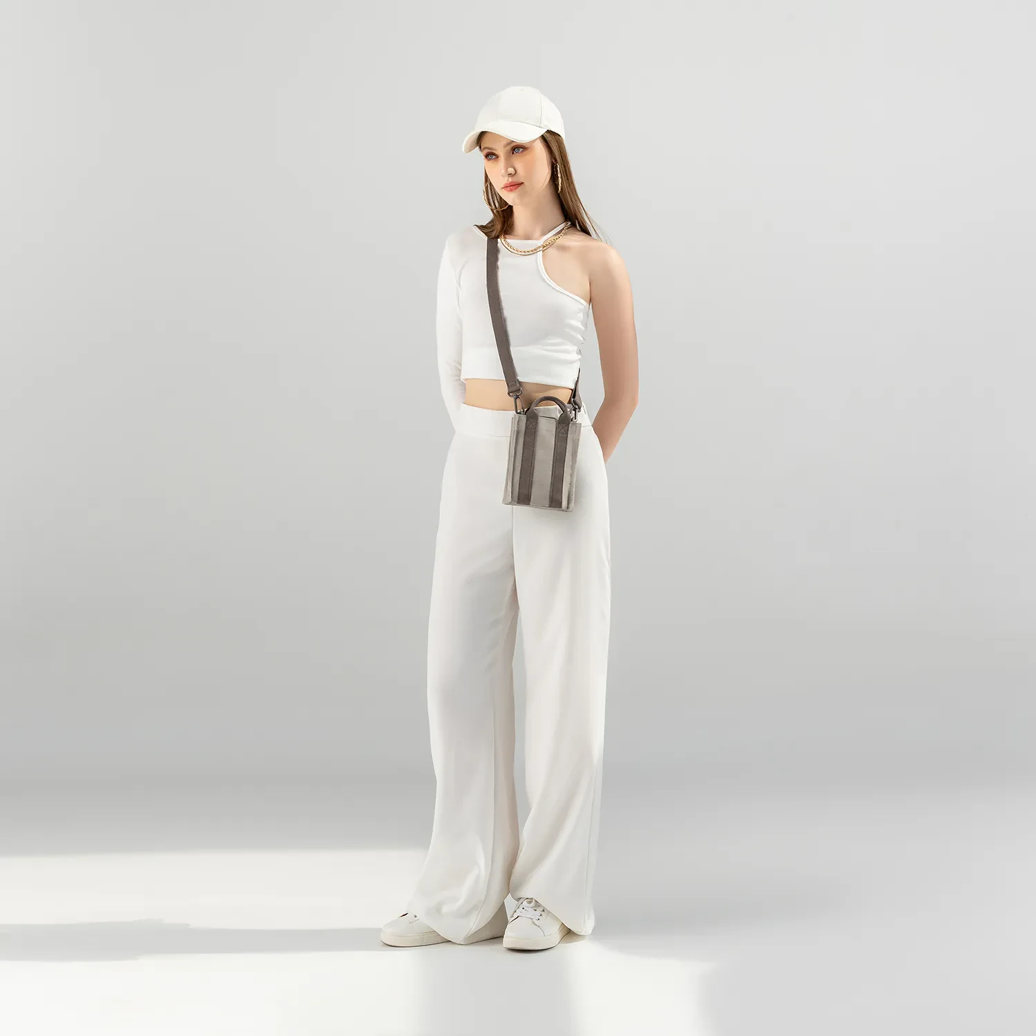 TURA PHONE BAG - ASH MOCHA